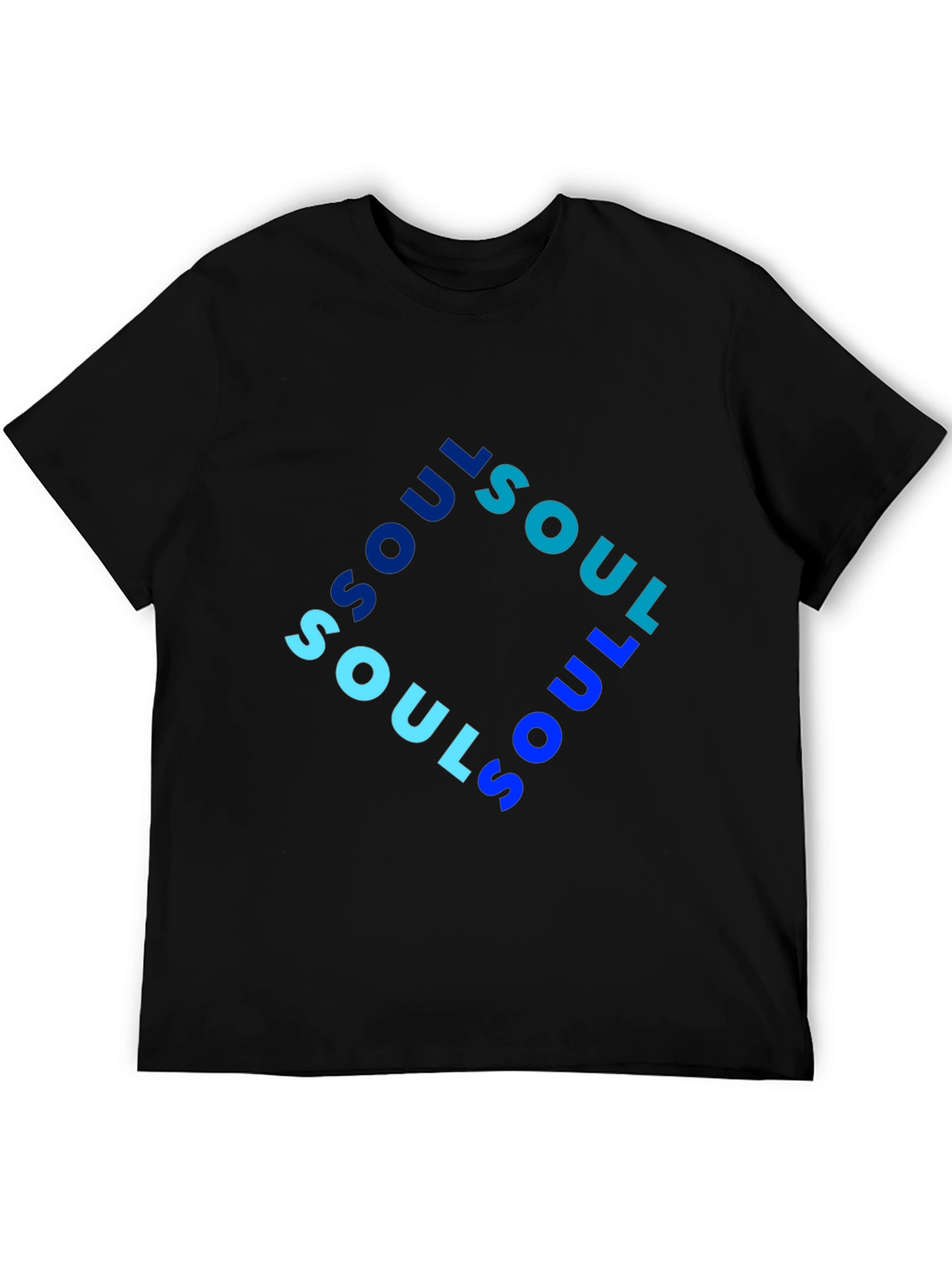 Soul Graphic Print Mens Black T-Shirt