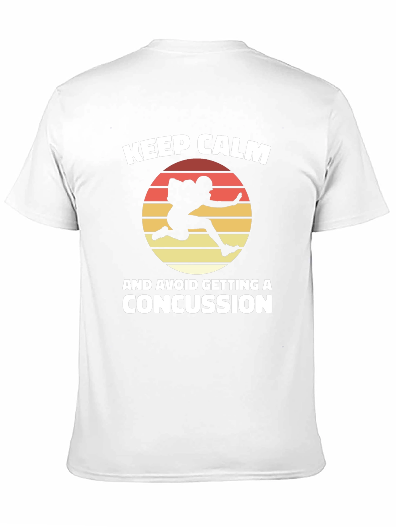 Keep Calm Concussion Football Graphic Tee
