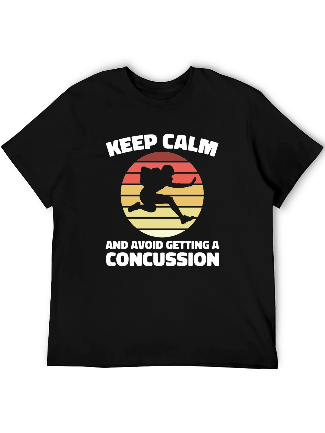 Keep Calm Concussion Football Graphic Tee