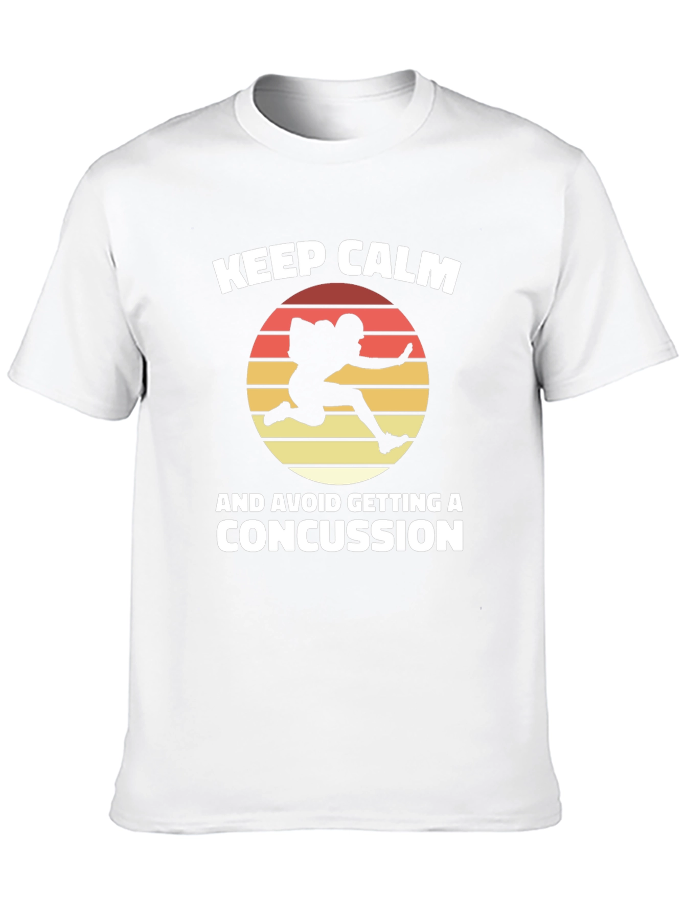 Keep Calm Concussion Football Graphic Tee
