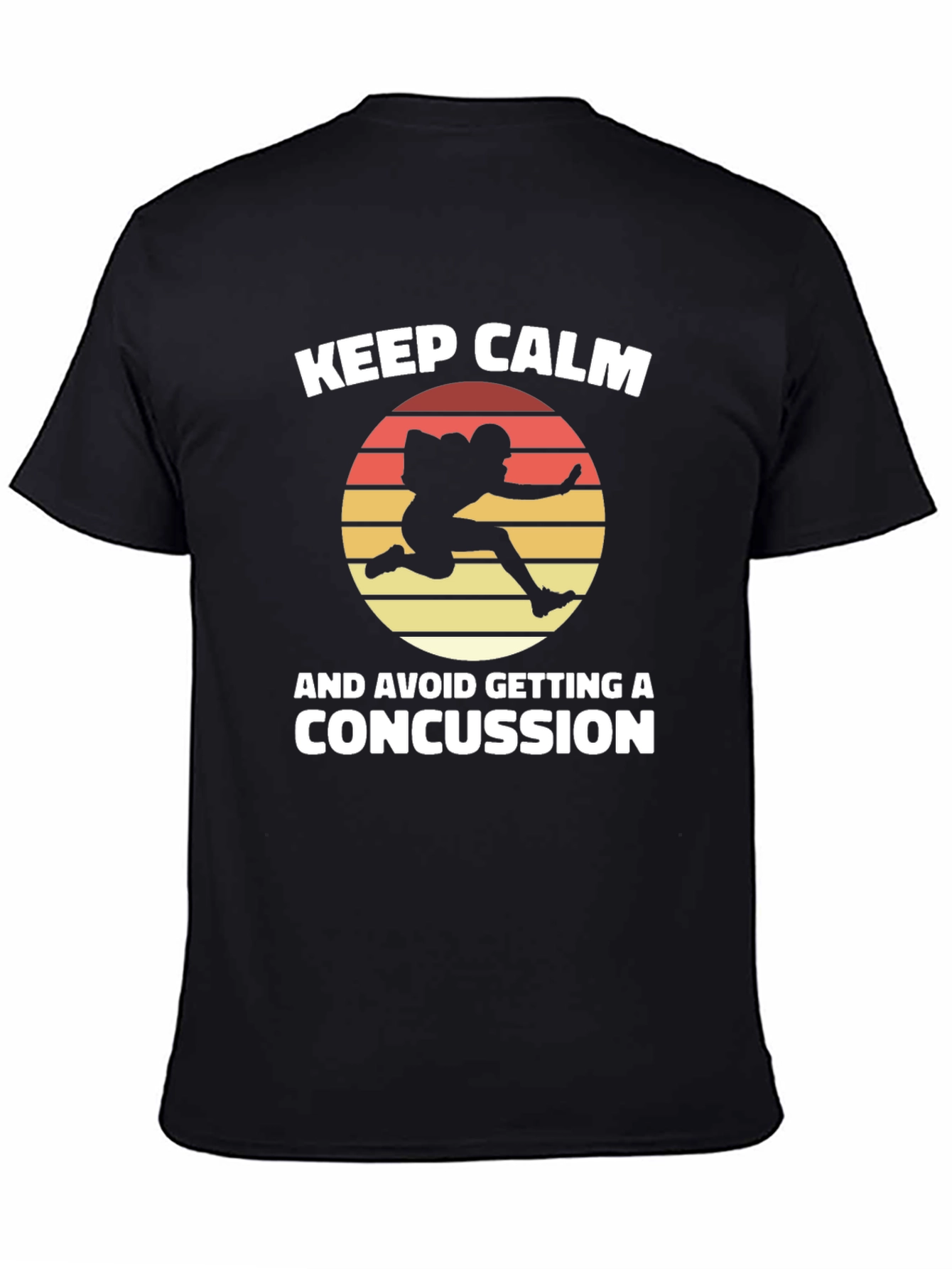 Keep Calm Concussion Football Graphic Tee