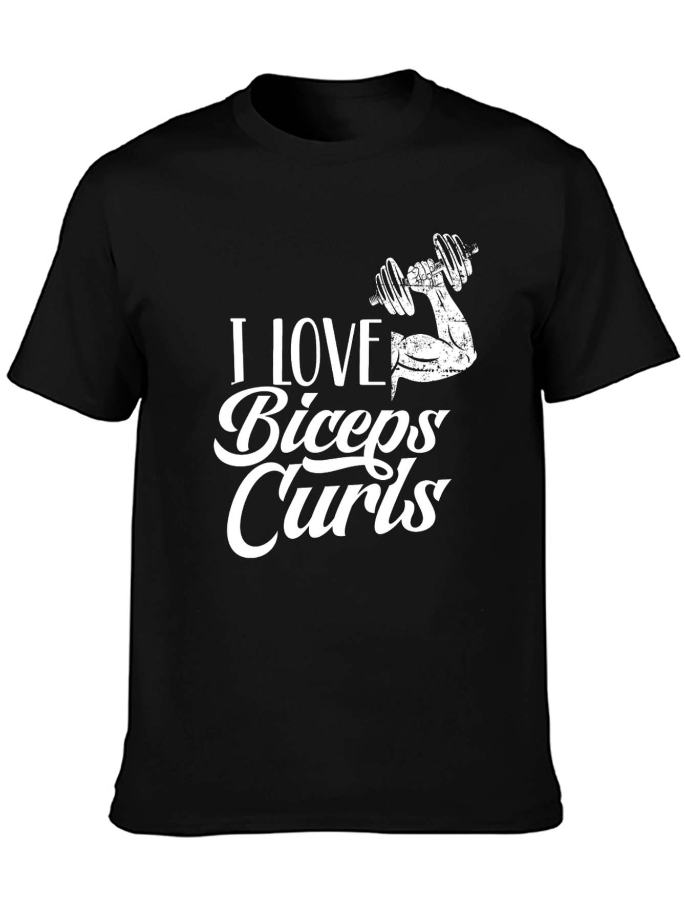 I Love Biceps Curls Graphic T-Shirt