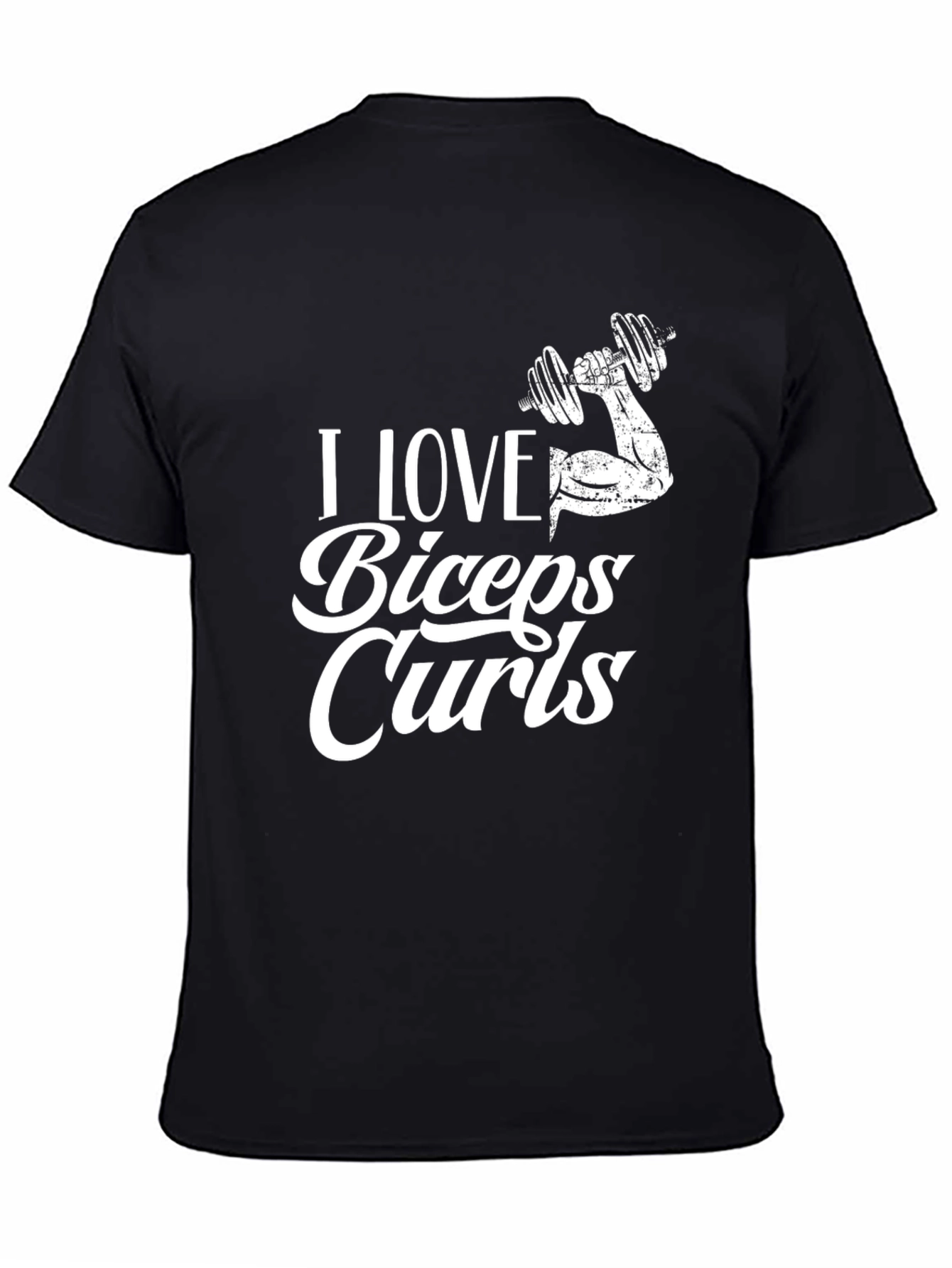 I Love Biceps Curls Graphic T-Shirt