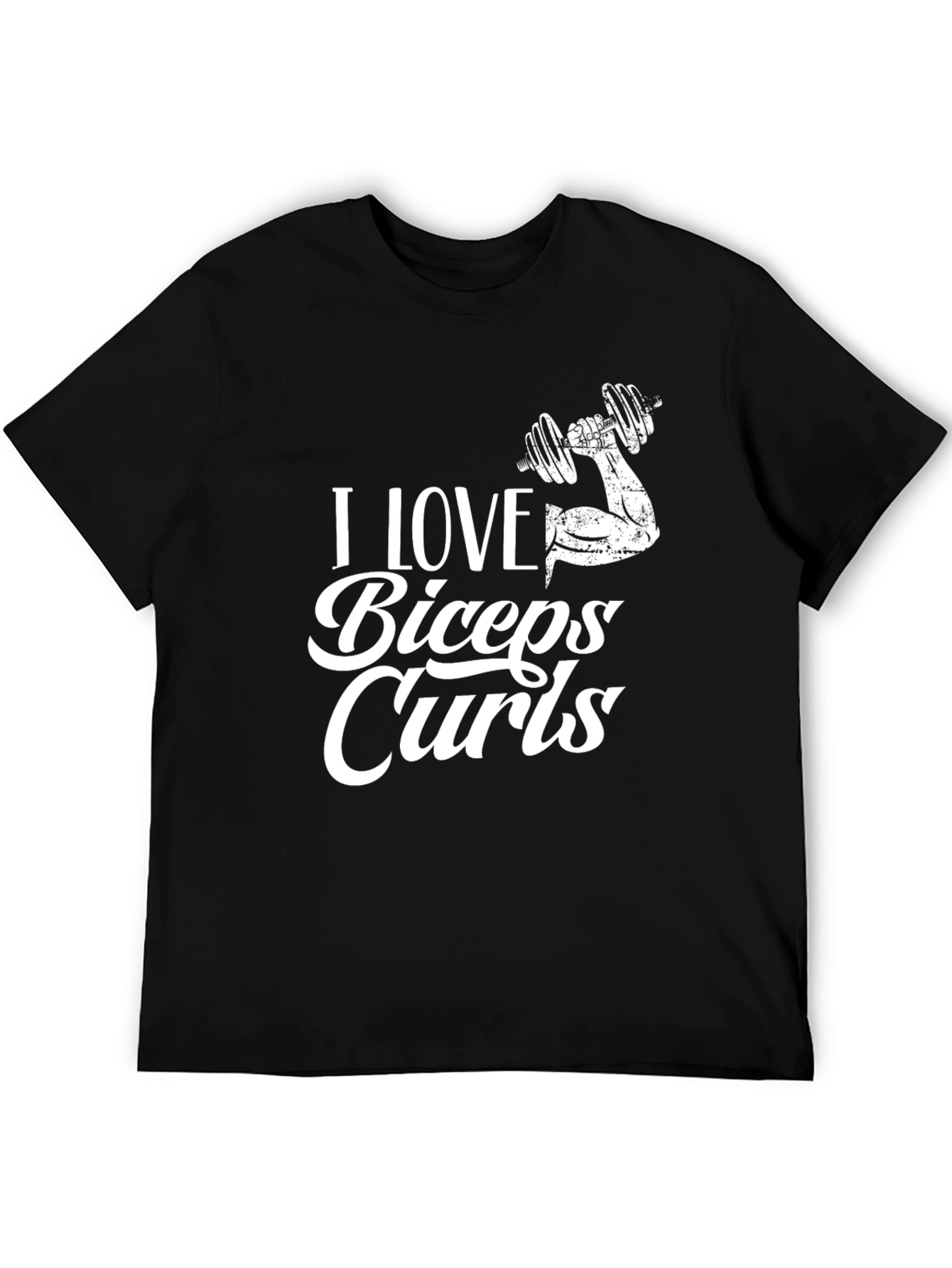 I Love Biceps Curls Graphic T-Shirt