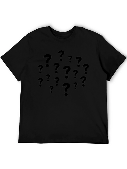 Mystery Question Marks T-Shirt - Dark Graphic Tee