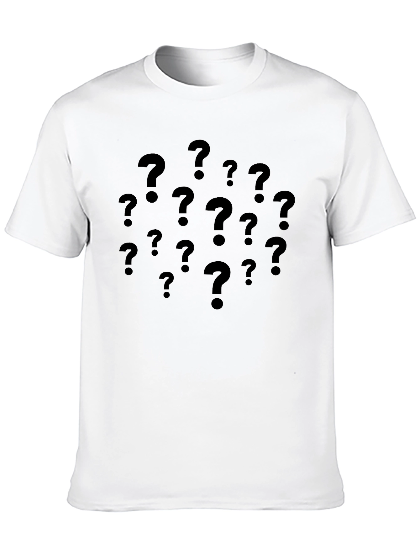 Mystery Question Marks T-Shirt - Dark Graphic Tee