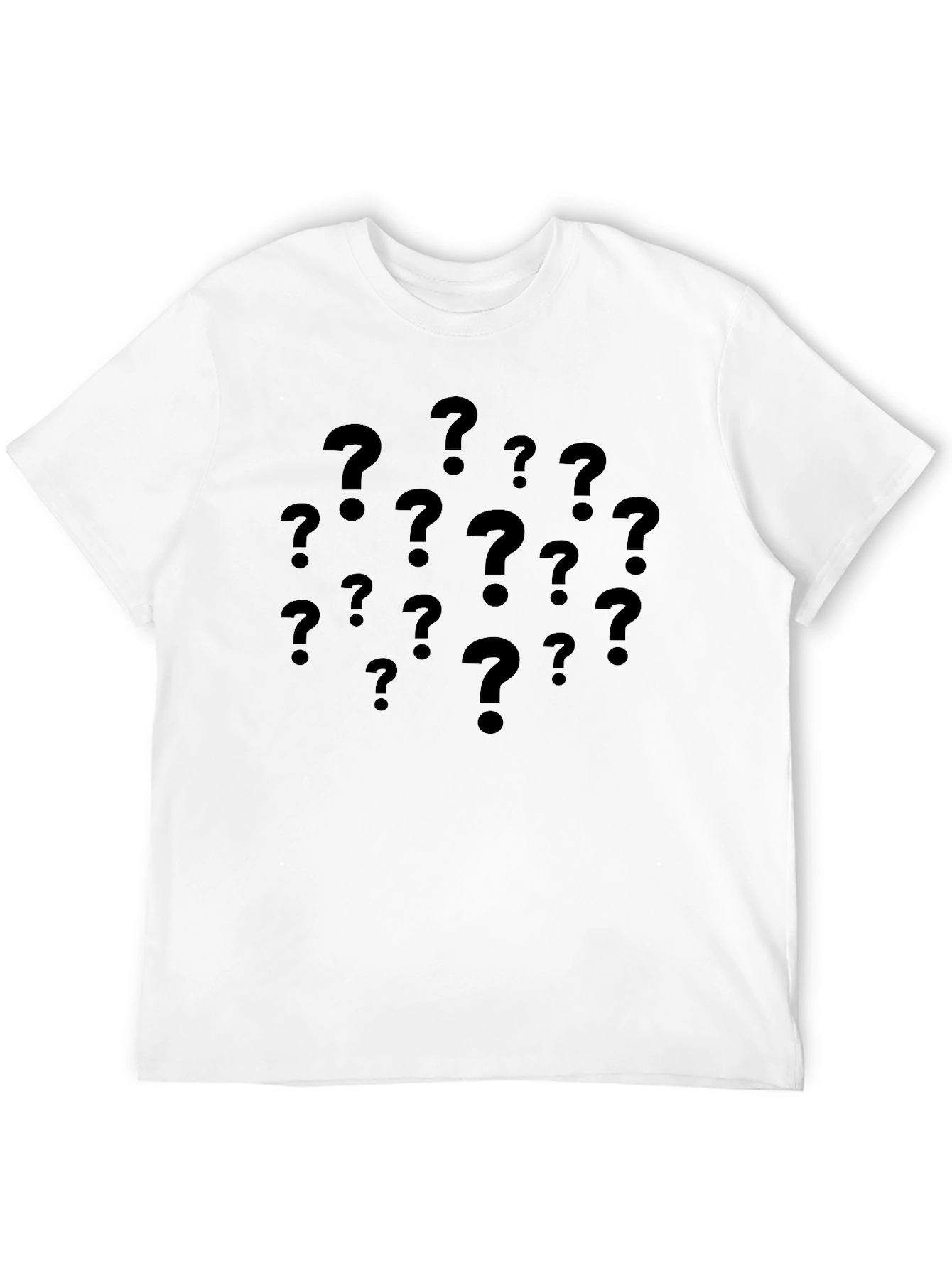 Mystery Question Marks T-Shirt - Dark Graphic Tee