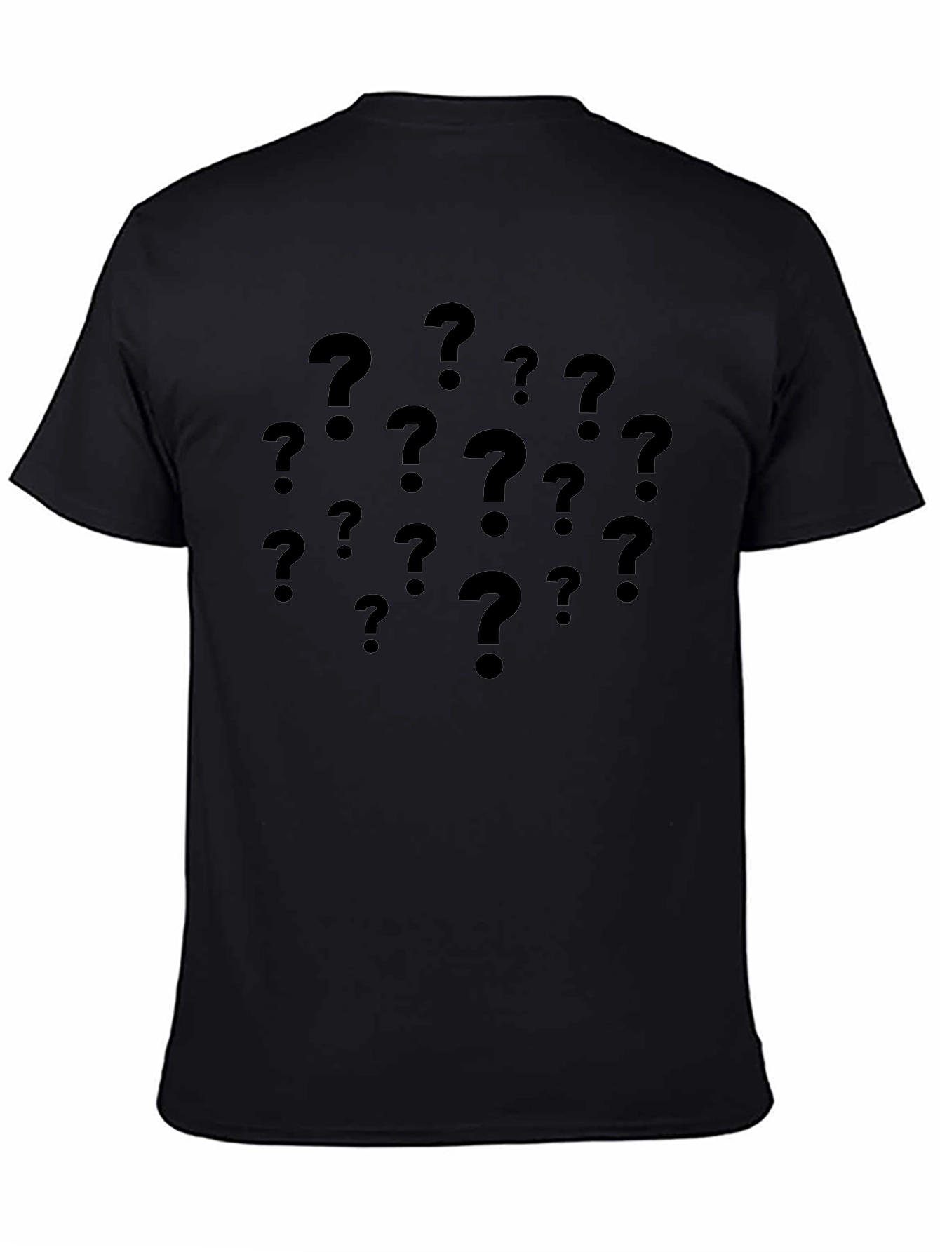 Mystery Question Marks T-Shirt - Dark Graphic Tee