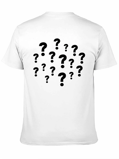 Mystery Question Marks T-Shirt - Dark Graphic Tee
