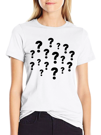 Mystery Question Marks T-Shirt - Dark Graphic Tee