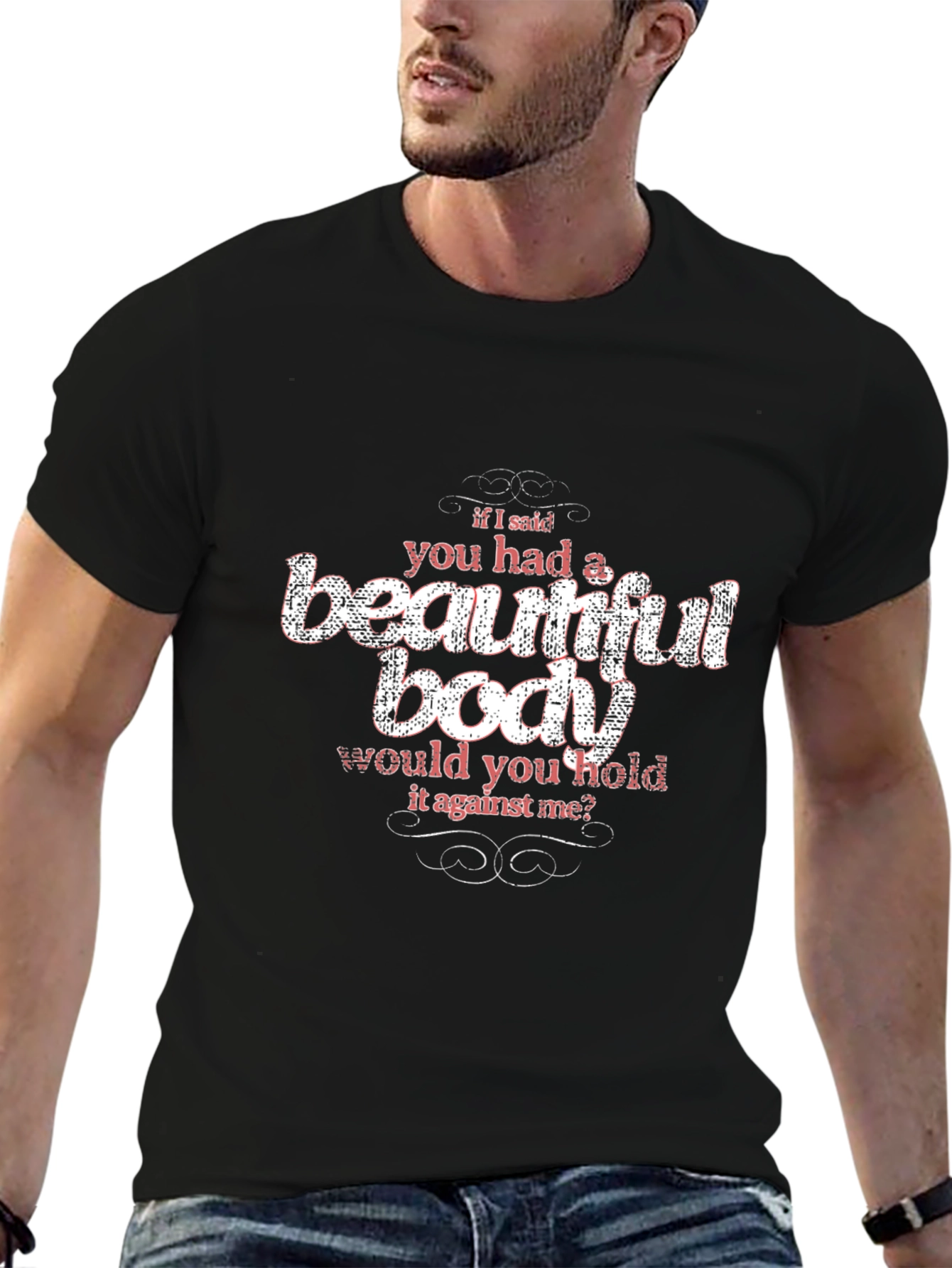 Beautiful Body Slogan Graphic Tee