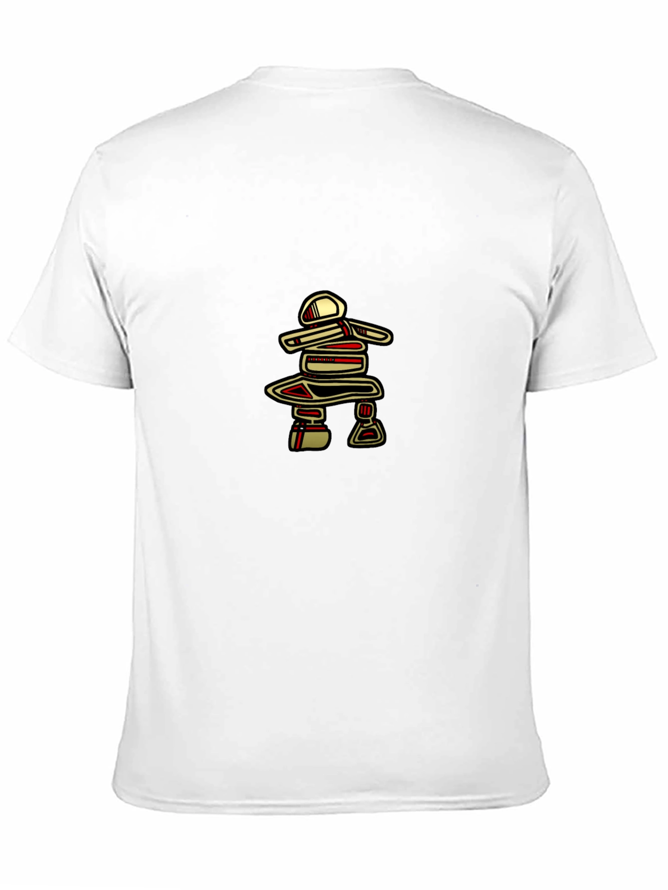 Inukshuk Graphic Tee - Black Crew Neck T-Shirt