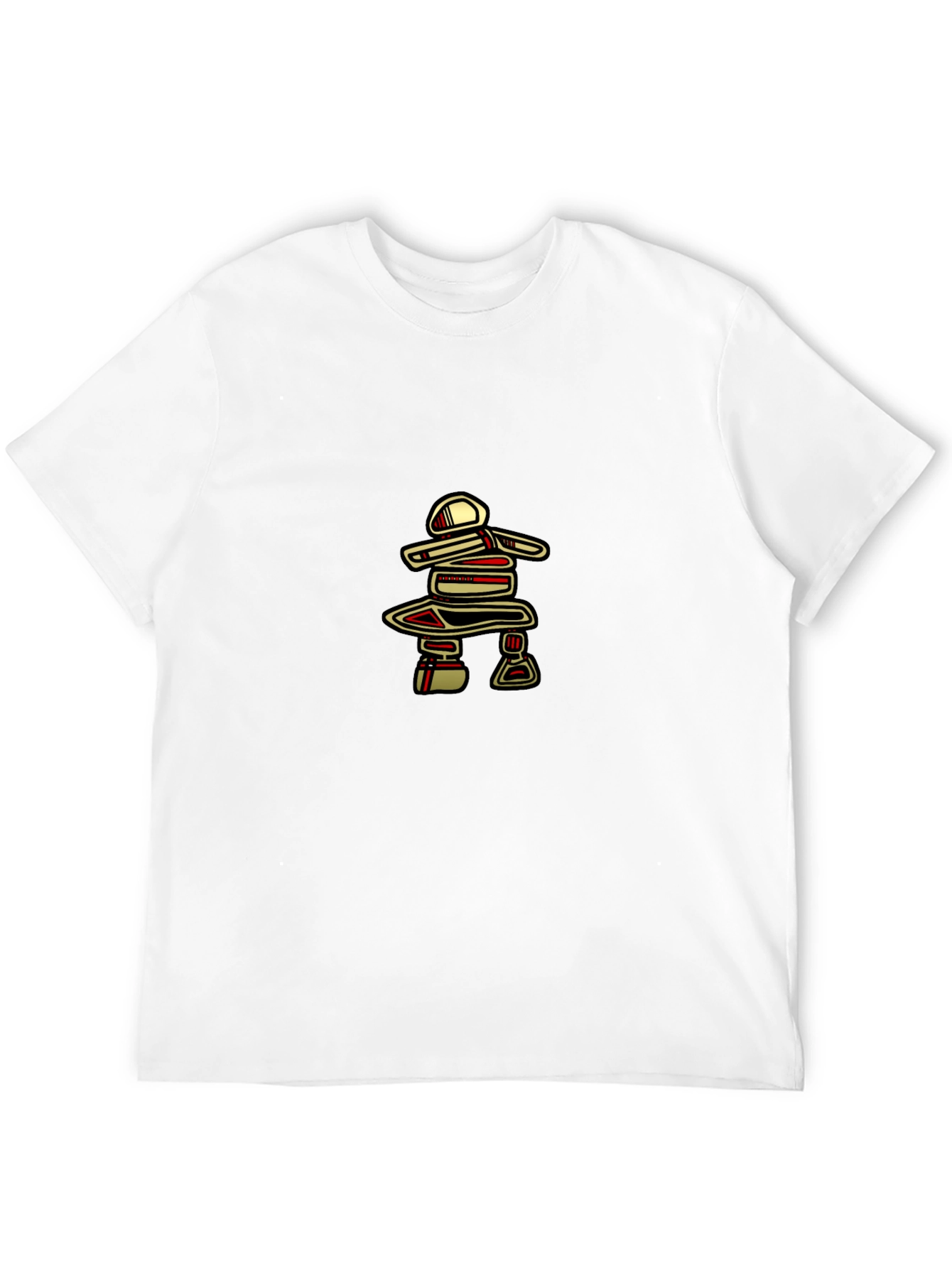 Inukshuk Graphic Tee - Black Crew Neck T-Shirt
