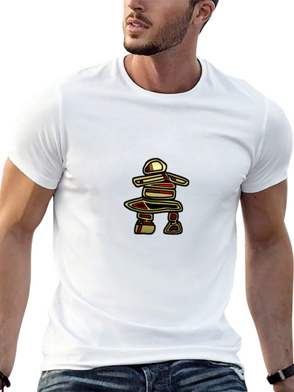 Inukshuk Graphic Tee - Black Crew Neck T-Shirt