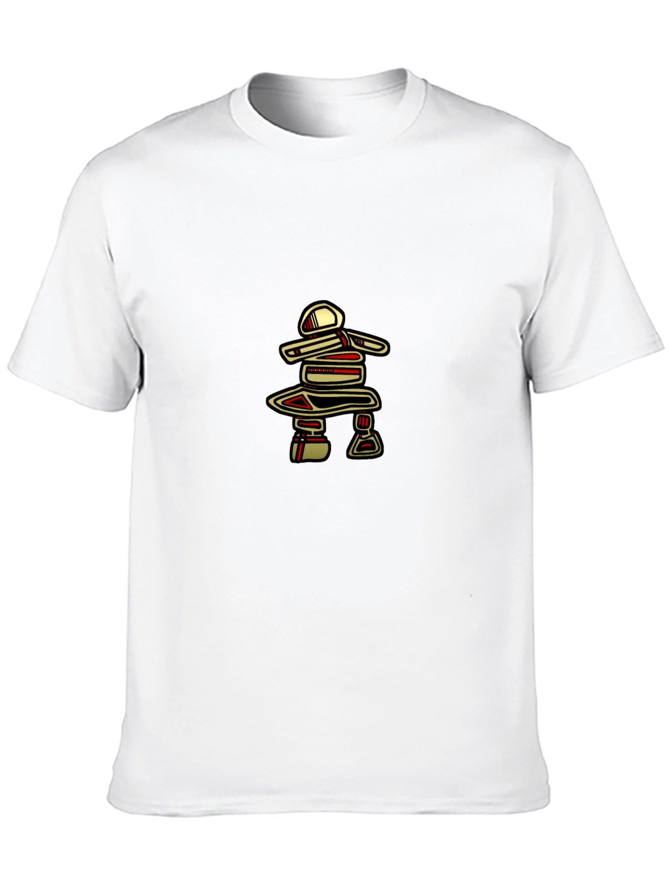 Inukshuk Graphic Tee - Black Crew Neck T-Shirt