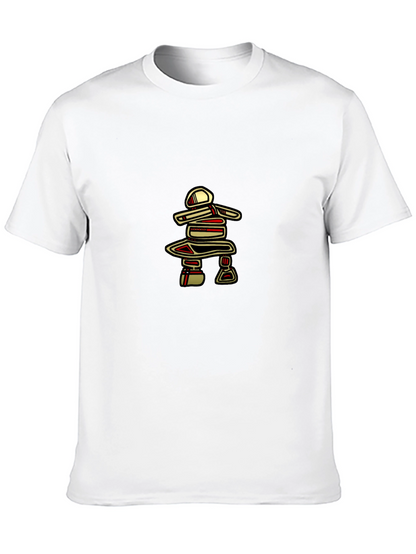 Inukshuk Graphic Tee - Black Crew Neck T-Shirt