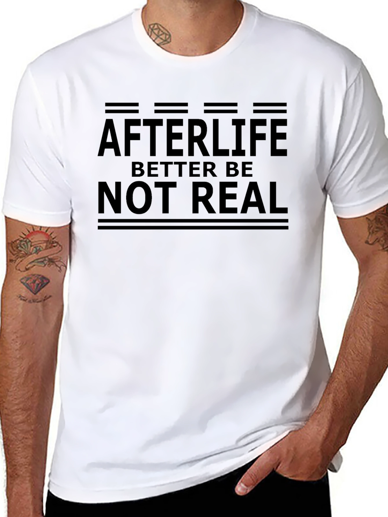 Afterlife Better Be Not Real Graphic Tee