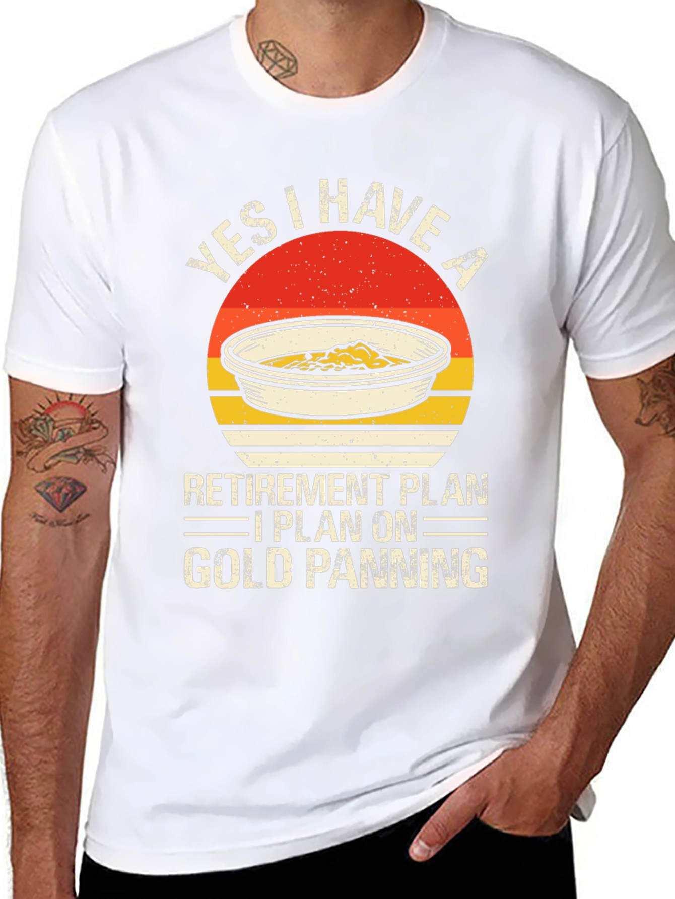 Gold Panning Retirement Plan Graphic Tee
