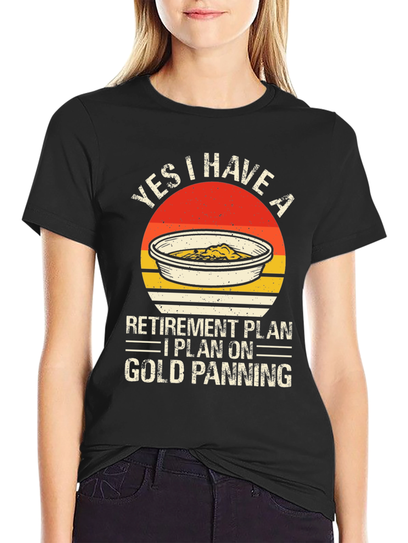 Gold Panning Retirement Plan Graphic Tee
