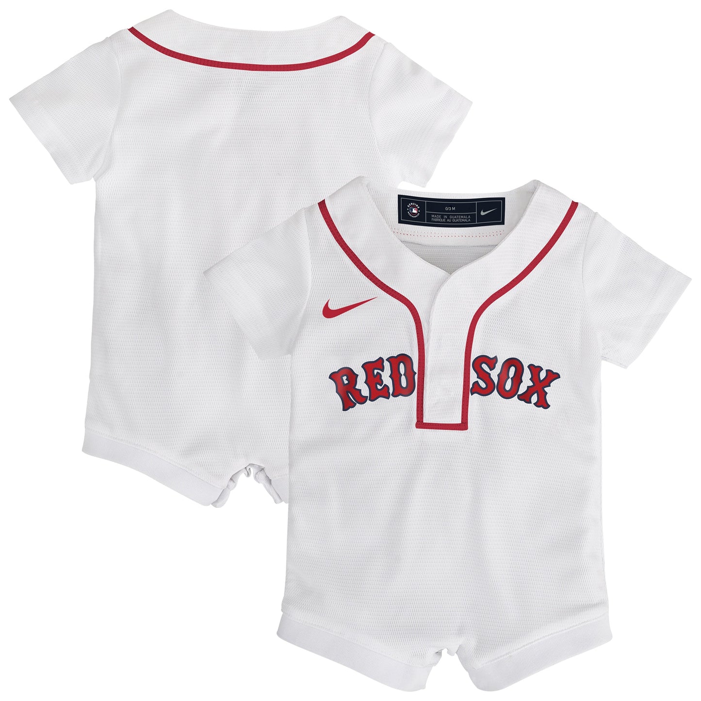 Boston Red Sox Nike Newborn Home Replica Romper Jersey - White