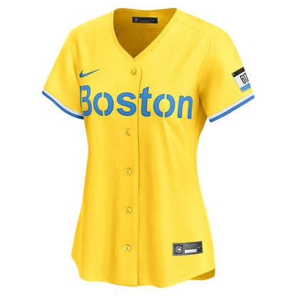 Boston Red Sox Nike Women's City Connect Limited Jersey - Yellow