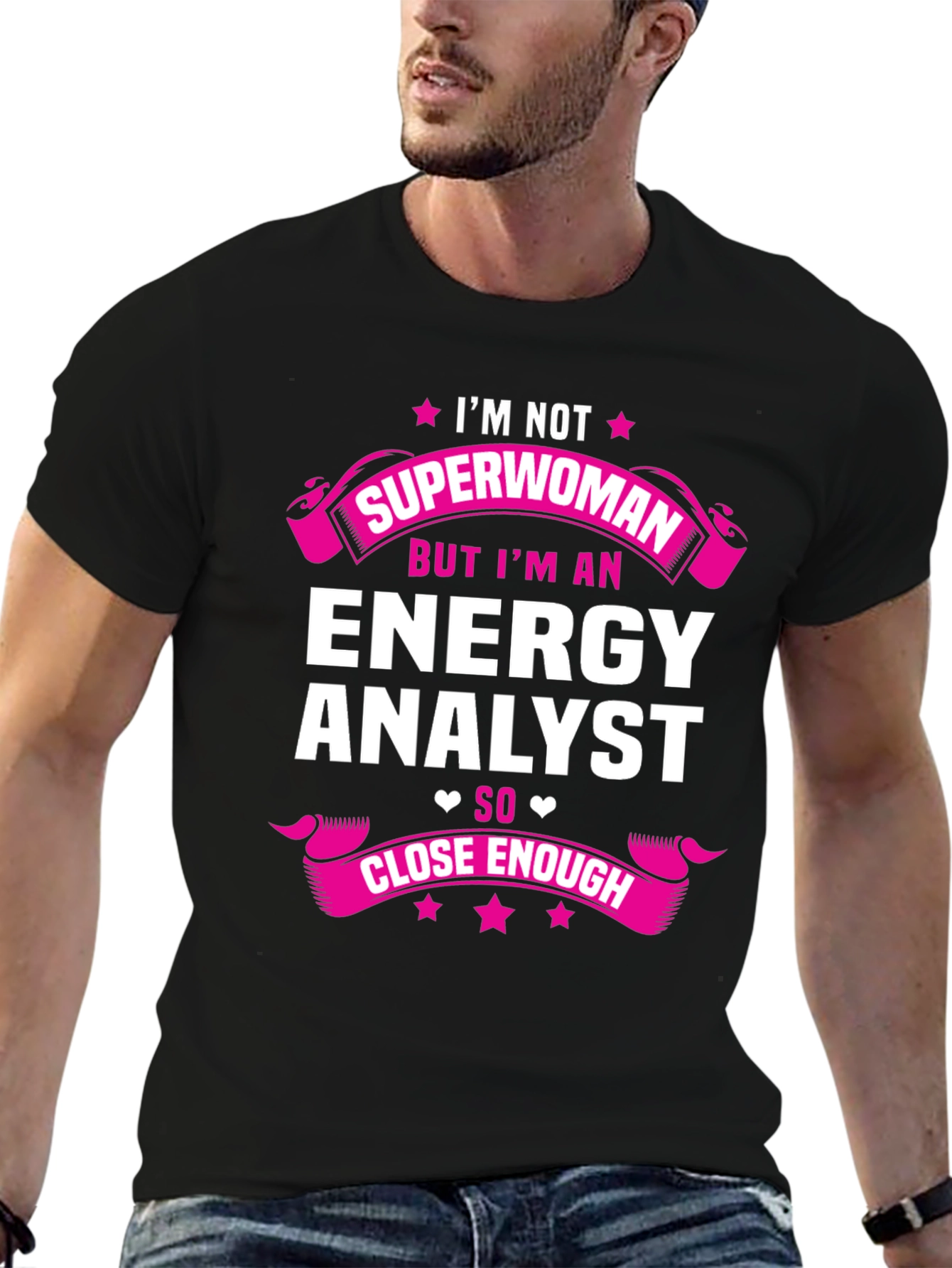 Energy Analyst Superwoman Funny T-Shirt
