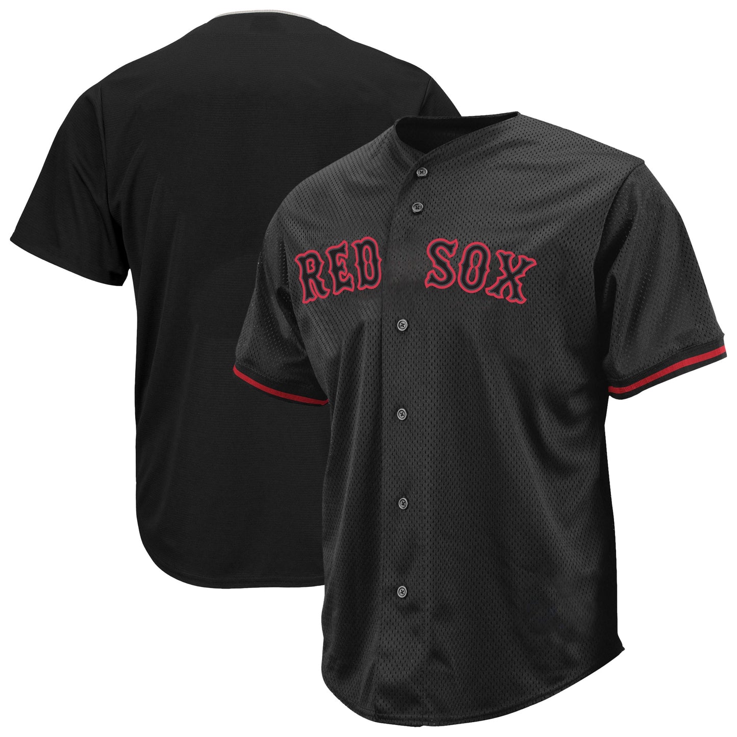 Boston Red Sox Profile Big &amp;amp; Tall Pop Fashion Jersey - Black