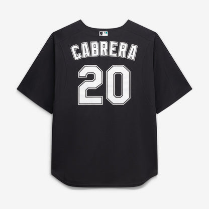 Miguel Cabrera Miami Marlins Mitchell &amp;amp; Ness Big &amp;amp; Tall Cooperstown Mesh Batting Practice Jersey - Black