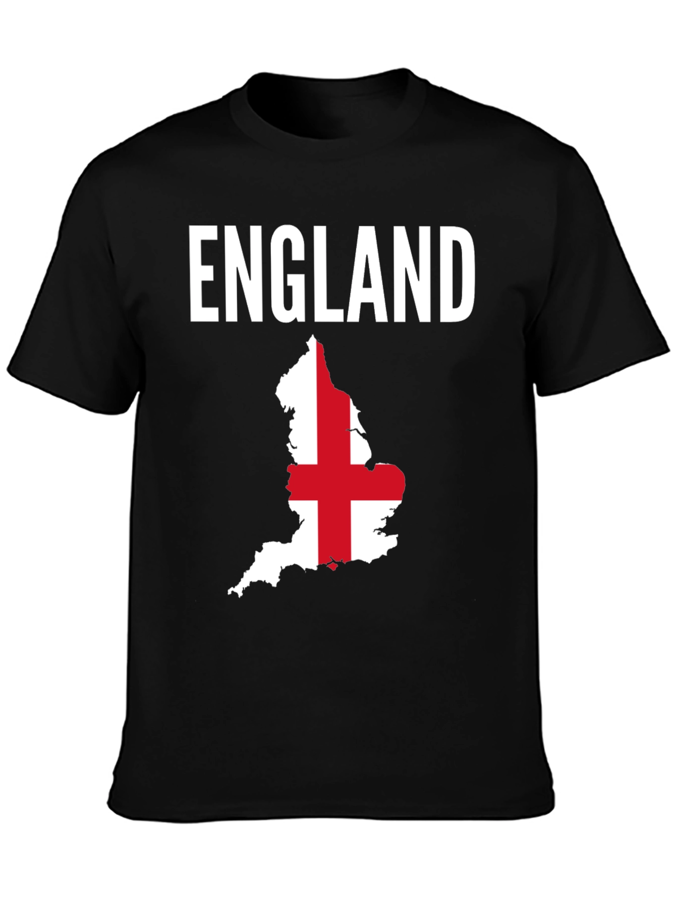 England Flag Map Graphic T-Shirt