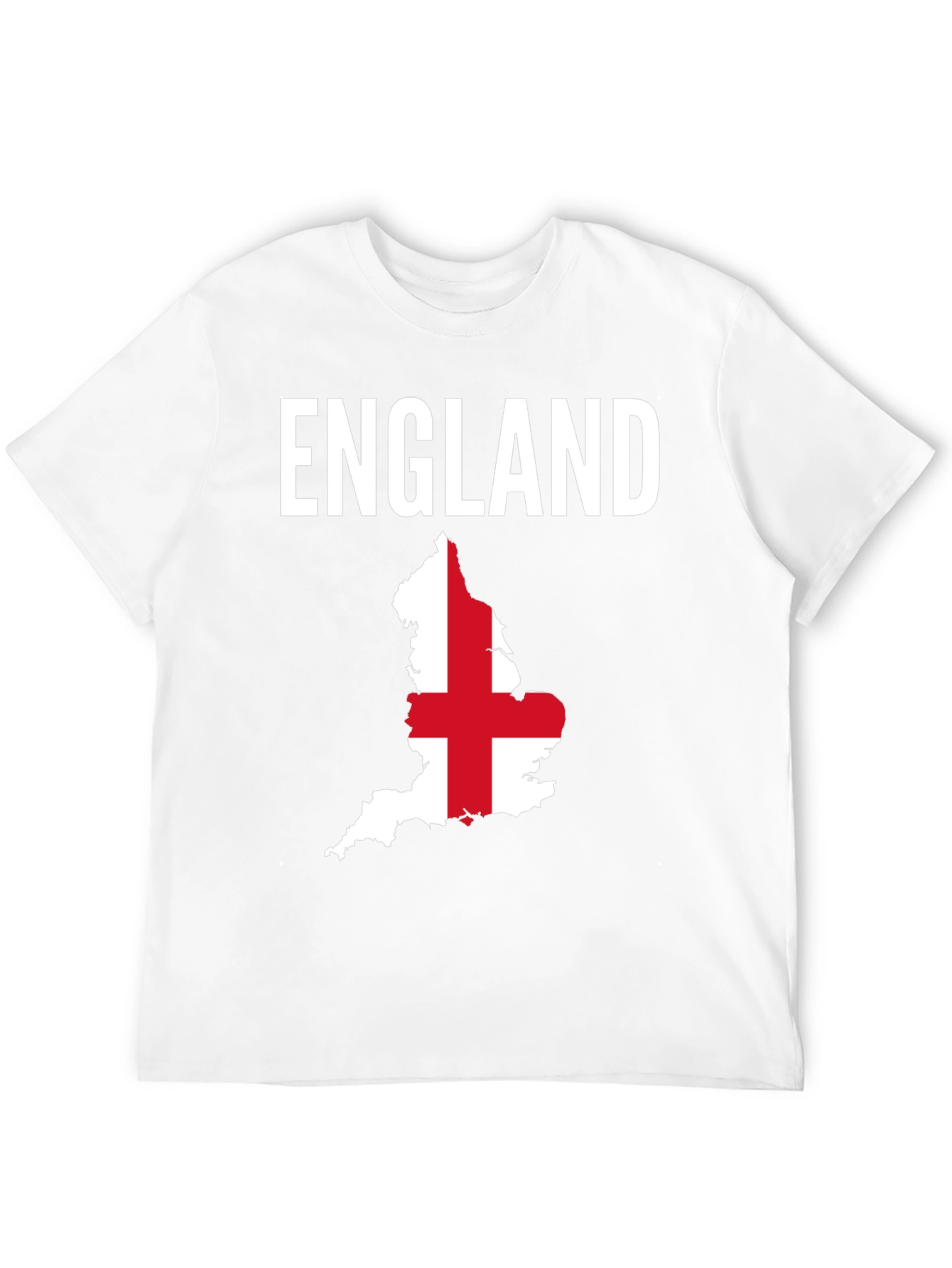 England Flag Map Graphic T-Shirt