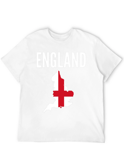England Flag Map Graphic T-Shirt