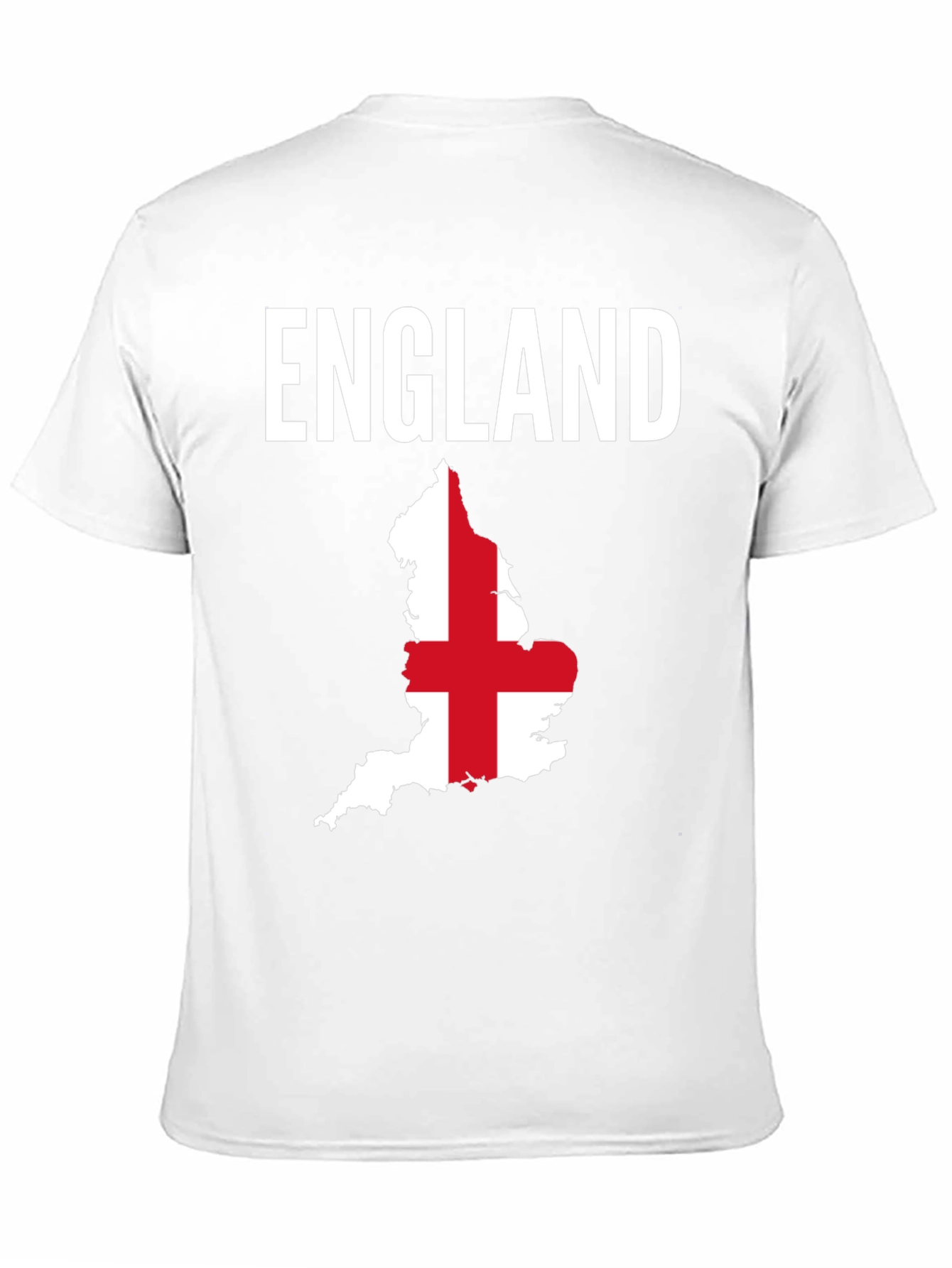 England Flag Map Graphic T-Shirt
