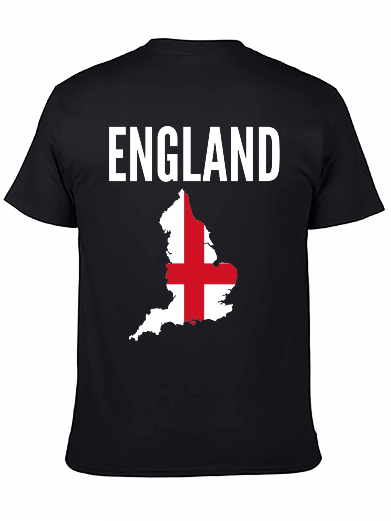 England Flag Map Graphic T-Shirt