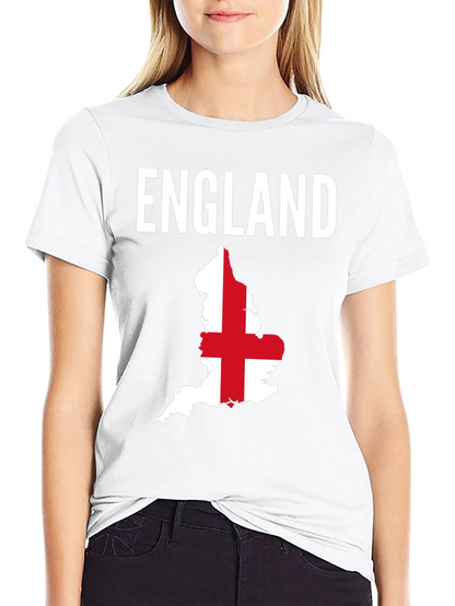 England Flag Map Graphic T-Shirt