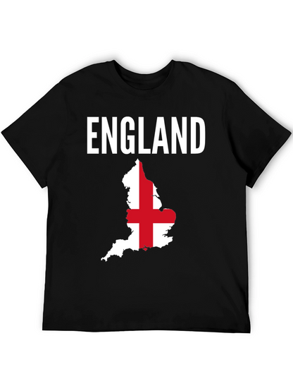 England Flag Map Graphic T-Shirt