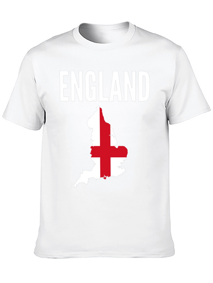England Flag Map Graphic T-Shirt