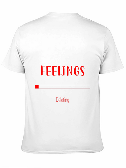 Deleting Feelings Graphic Black T-Shirt