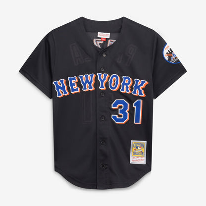 Mike Piazza New York Mets Mitchell &amp;amp; Ness Cooperstown Collection 2000 Batting Practice Jersey - Black