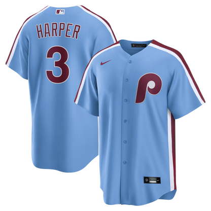 Bryce Harper Philadelphia Phillies Nike Alternate Replica Jersey - Light Blue