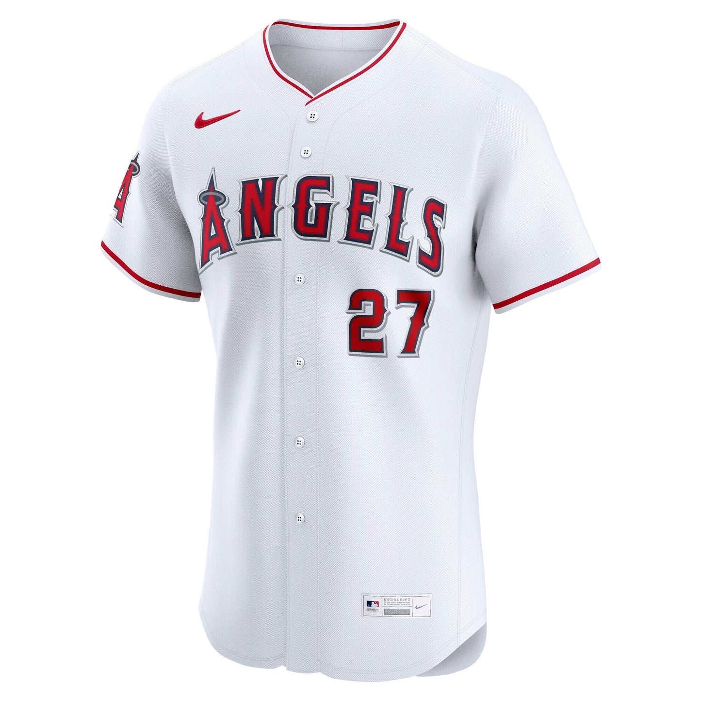 Mike Trout Los Angeles Angels Nike Home ElitePlayer Jersey - White