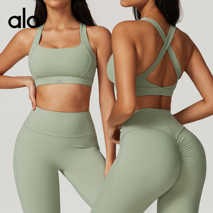 Aloyoga Cloud Sensation Tight Yoga Tank Top Sports Bra Anti-Shock Pilates Tank Top