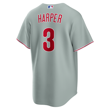 Bryce Harper Philadelphia Phillies Nike Road Replica Jersey - Gray