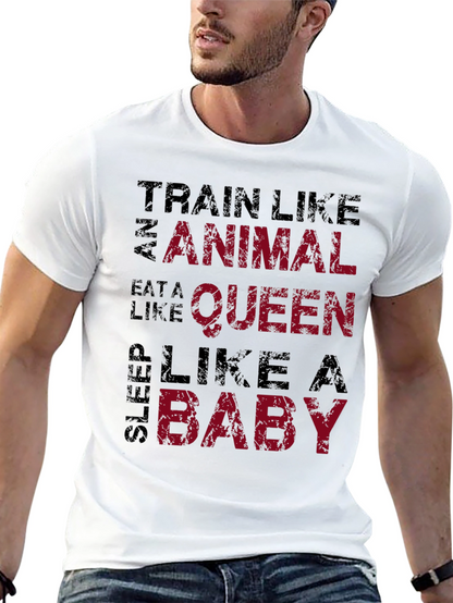 Train Like an Animal Funny Workout T-Shirt