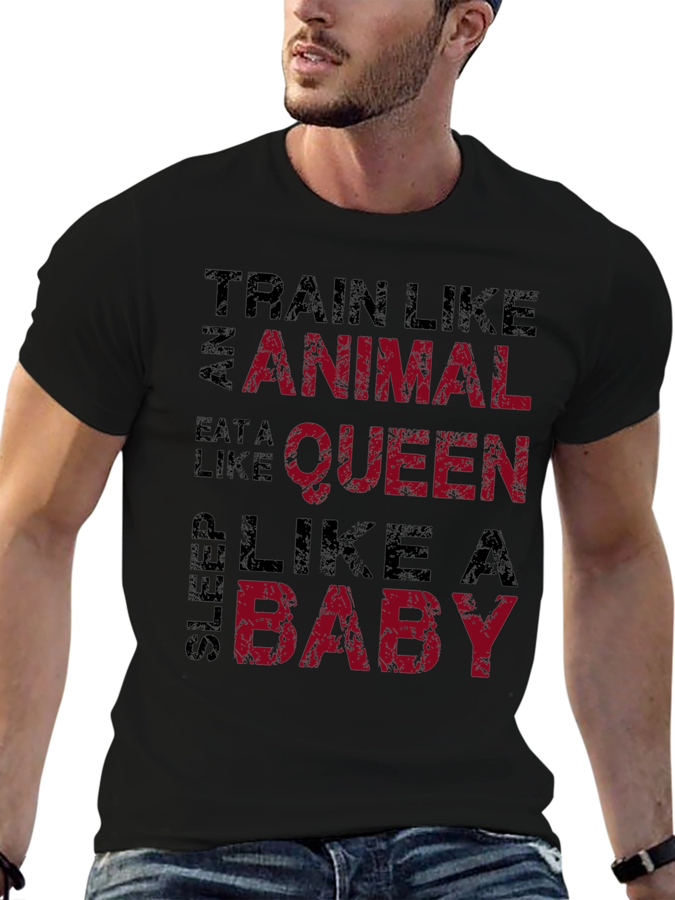 Train Like an Animal Funny Workout T-Shirt