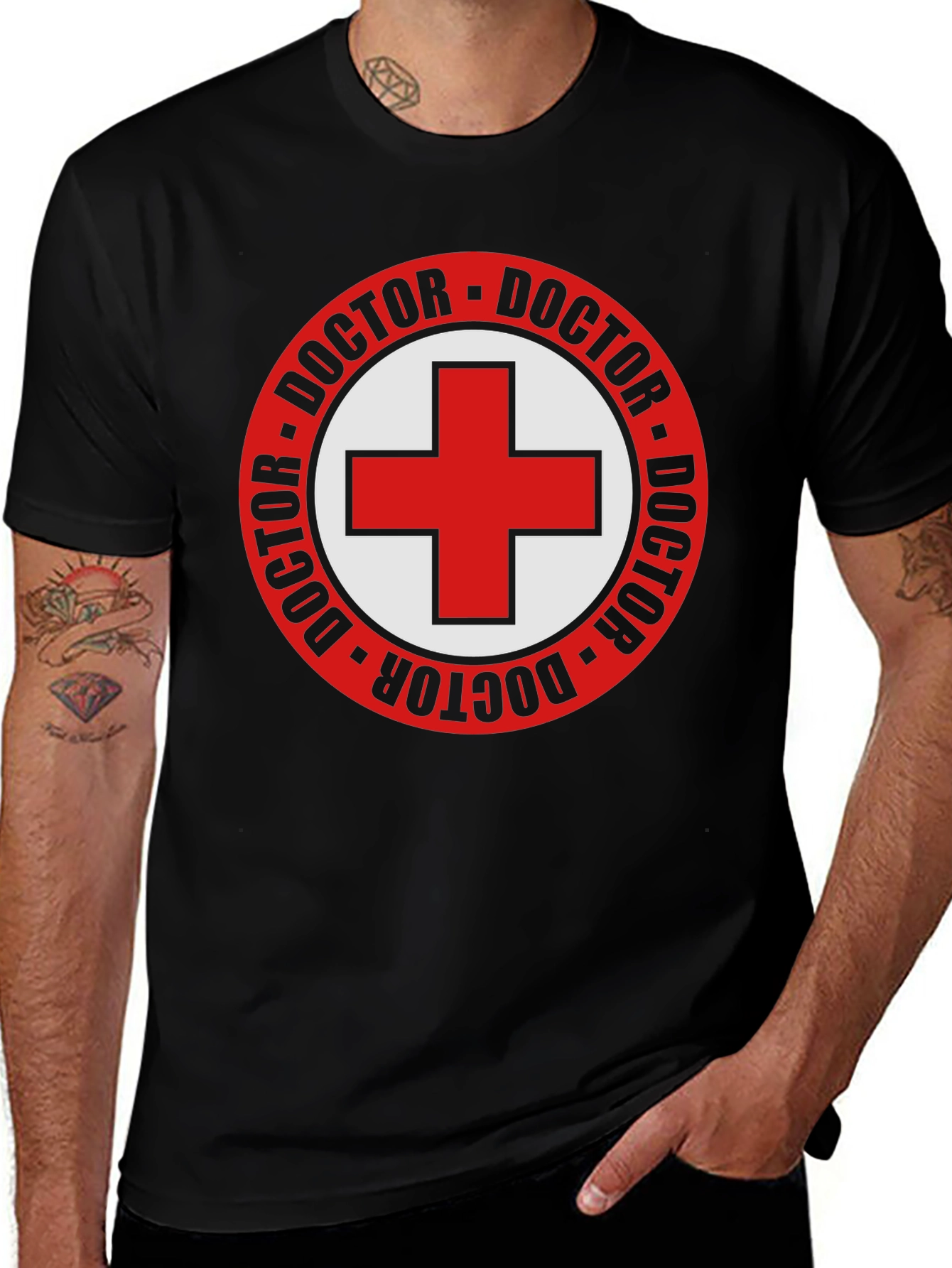 Doctor Symbol Black T-Shirt