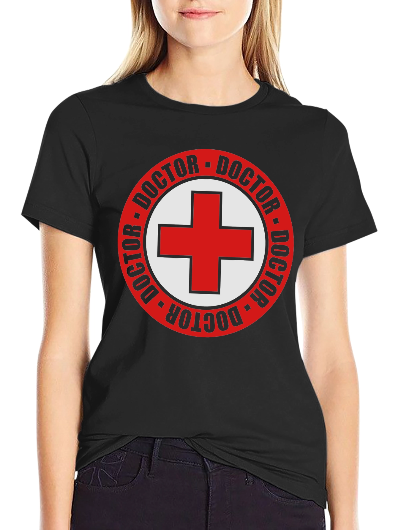 Doctor Symbol Black T-Shirt
