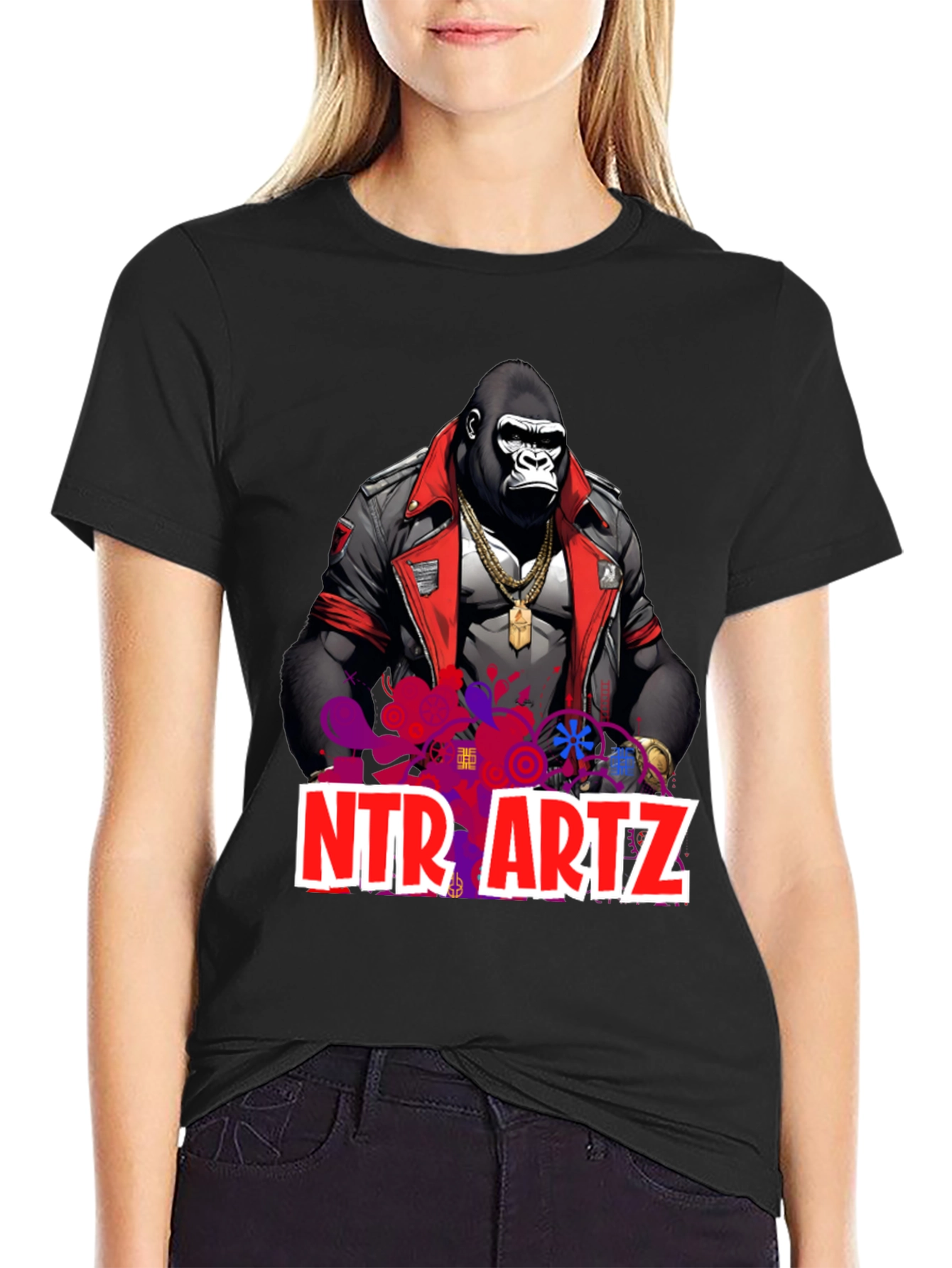 Gorilla Art T-Shirt - Mens Graphic Tee