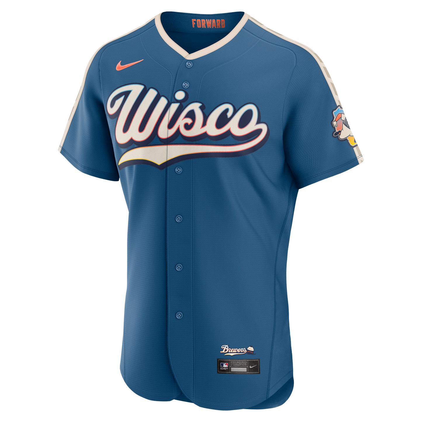 Milwaukee Brewers Nike 2026 City Connect Authentic Jersey - Mineral Blue
