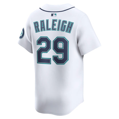 Cal Raleigh Seattle Mariners Nike Home Limited Player Jersey - White
