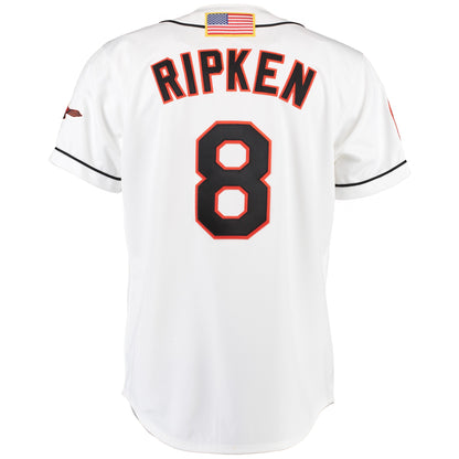 Cal Ripken Baltimore Orioles Mitchell &amp;amp; Ness Home Authentic Jersey - White